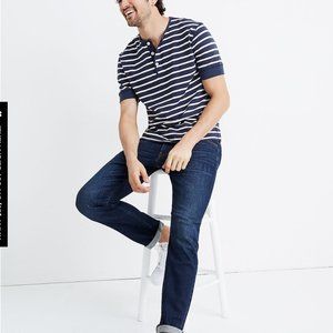 Madewell Henley Tee in Deck Stripe Small